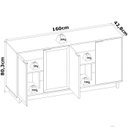 Ver mais imagens de Balcao Buffet Aparador 160 Cm 4 Portas V1524 Freijo Off White Clb