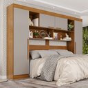 Ver imagem 1 de Guarda-Roupa Modulado 4 Portas Apolo Premium Marrom/Cinamomo/Off-White