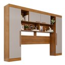 Ver imagem 2 de Guarda-Roupa Modulado 4 Portas Apolo Premium Marrom/Cinamomo/Off-White