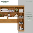 Ver imagem 6 de Guarda-Roupa Modulado 4 Portas Apolo Premium Marrom/Cinamomo/Off-White