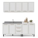 Ver imagem 2 de Cozinha Completa 4 Peças 220cm x 200cm Amara Branco