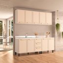 Ver imagem 1 de Cozinha Completa 4 Peças 220cm x 200cm Amara Bege/Branco/Creme