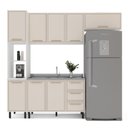 Ver imagem 2 de Cozinha Completa 4 Peças 224,5cm x 240cm Amara Bege/Branco/Creme