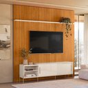 Ver imagem 1 de Rack com Painel para TV 75" 238cm MDP com Pés Metálicos Orl Madetec Móveis