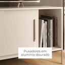 Ver mais imagens de Rack com Painel para TV 75" 238cm MDP com Pés Metálicos Orl Madetec Móveis