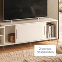 Ver imagem 2 de Rack com Painel para TV 75" 238cm MDP com Pés Metálicos Orl Madetec Móveis