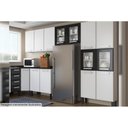 Ver imagem 6 de Armário de Cozinha Modulado Evidence 7006 2 Portas c/ Vidro Branco/Preto - Bertolini