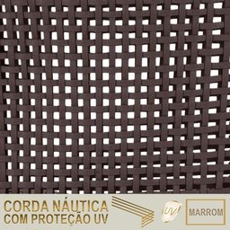 4 Espreguiçadeiras Catar 4 Mesas Garden Corda Náutica Trama Marrom - 6