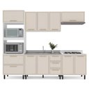 Ver imagem 2 de Cozinha Completa 5 Peças 224,5CMX270CM Amara Bege/Branco/Creme