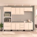 Ver imagem 1 de Cozinha Completa 5 Peças 224,5CMX270CM Amara Bege/Branco/Creme