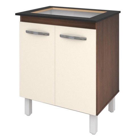 Balcao 75 Cm com Tampo para Cooktop 4 Bocas 9250 Savana Off White Mobbs