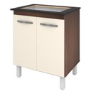 Ver imagem 1 de Balcao 75 Cm com Tampo para Cooktop 4 Bocas 9250 Savana Off White Mobbs