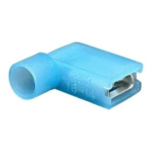 100un Kit Terminal Bandeira Total Isolado Azul 1,5 a 2,5mm