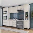 Ver imagem 1 de Cozinha Completa 5 Peças 224,5CMX310CM Amara Bege/Branco/Creme