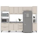 Ver imagem 2 de Cozinha Completa 5 Peças 224,5CMX310CM Amara Bege/Branco/Creme