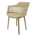 Ver imagem 5 de Cadeira Marcela Montreal Mena Polipropileno com Estofado em Corino 