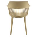 Ver imagem 4 de Cadeira Marcela Montreal Mena Polipropileno com Estofado em Corino 