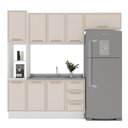 Ver imagem 2 de Cozinha Completa 4 Peças 224,5cm x 240cm Amara Bege/Branco/Creme