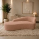 Ver imagem 1 de Sofá Divã Orgânico Charlotte Sala 200cm Bouclé Rose