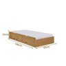 Cama para Solteiro Milênio com Box 2 Gavetas Plus 100 Mdf - 5