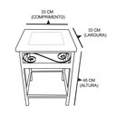 Ver imagem 3 de Kit 2 Bancos de Ferro e Madeira Rústico com Ladrilho A1