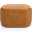 Ver imagem 6 de Puff Decorativo Orgânico para Living Quarto 70cm Doha W01 Couríssimo Canela - Lyam Decor