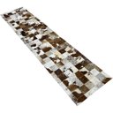 Ver imagem 2 de Tapete De Couro castanho malhado 0,60x2,70 c/b pç 10x10cm