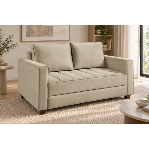 Sofá Cama Casal 150 cm Veludo Fusion Yescasa