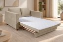 Ver imagem 4 de Sofá Cama Casal 150 cm Veludo Fusion Yescasa