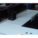 Ver imagem 2 de Empacotador Check Out Balcão Caixa 1,50m com Recorte Balança Vermelho - Sa Gôndolas