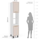Ver imagem 5 de Cozinha Completa 5 Peças 224,5cm x 310cm Amara Bege/Branco/Creme