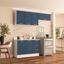 Ver imagem 1 de Cozinha Completa 3 Peças 224,5CMX200CM Azul/Branco