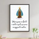 Ver imagem 1 de Quadro Maria Passa Na Frente 24x18cm - com vidro:Madeira preta