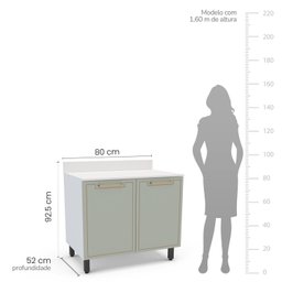 Cozinha Completa 4 Peças 224,5cm X 200cm Amara - 9