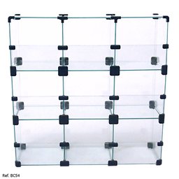 Baleiro Expositor Modulado em Vidro - 0,60 x 0,60x0,20 - 2