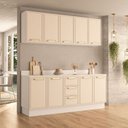 Ver imagem 1 de Cozinha 4 Peças Balcão 3 Gavetas 4 Portas Aéreo 5 Portas com Tampo Amara