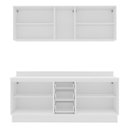 Ver imagem 4 de Cozinha 4 Peças Balcão 3 Gavetas 4 Portas Aéreo 5 Portas com Tampo Amara