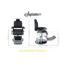 Ver imagem 2 de Cadeira Hidráulica Reclinável Barbeiro Salão Pelegrin PEL-0833 Preto