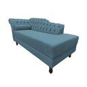 Ver imagem 3 de Recamier Decorativo Divã Styllus Lado Direito Linho Azul