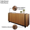 Ver imagem 6 de Balcao Buffet 160 Cm Copacabana Preto Freijo Colibri
