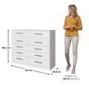 Ver imagem 3 de Cômoda 10 -gavetas Alexia - Yescasa