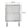 Grelha Moeda Reforçada Inox Churrasco Alvenaria 60x50 - 2