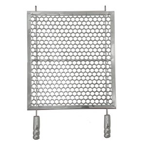Grelha Moeda Reforçada Inox Churrasco Alvenaria 60x50