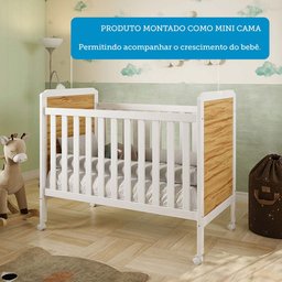 Berço Minicama 2 em 1 Americano 100% MDF Cloe - 9