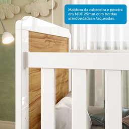 Berço Minicama 2 em 1 Americano 100% MDF Cloe - 10