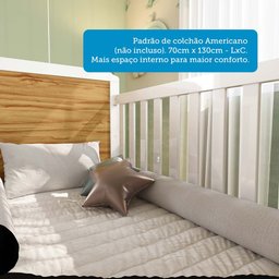 Berço Minicama 2 em 1 Americano 100% MDF Cloe - 13