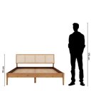 Ver imagem 5 de Cama King com Madeira Maciça Viena 207x111x230cm Marrom/Mel