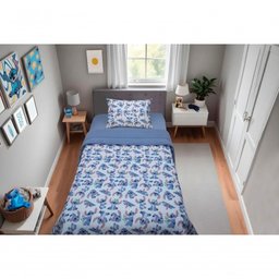 Edredom Estampado 1 Peça Portallar Disney Stitch e Xepa-azul Jeans Casal - 3