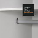 Ver mais imagens de Guarda Roupa Casal 100% Mdf Madesa Zurique 3 Portas de Correr com Espelhos - Branco