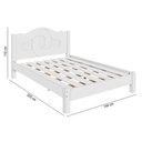 Ver imagem 4 de Cama De Casal MDF Resistente Siena Branco Carmolar